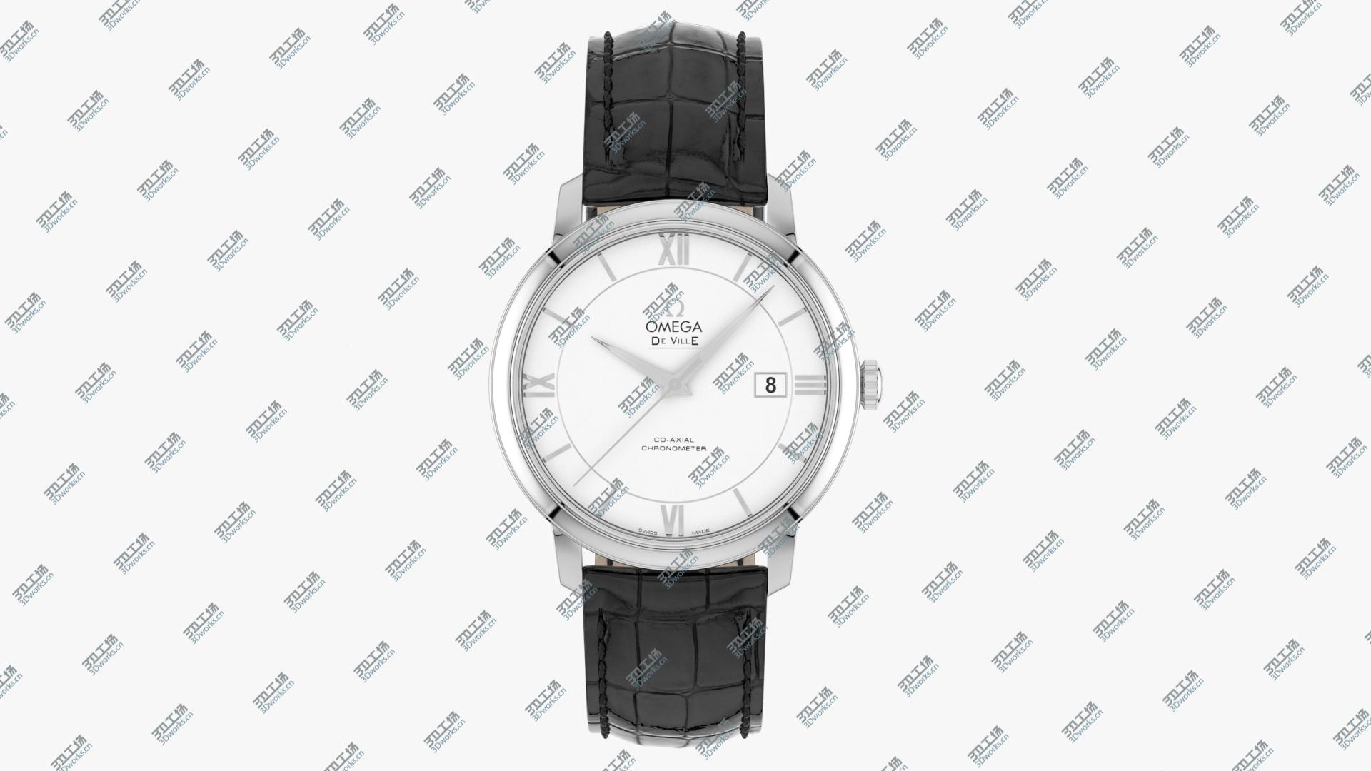 images/goods_img/202104091/3D model Omega Deville Prestige White Gold Closed Strap/5.jpg